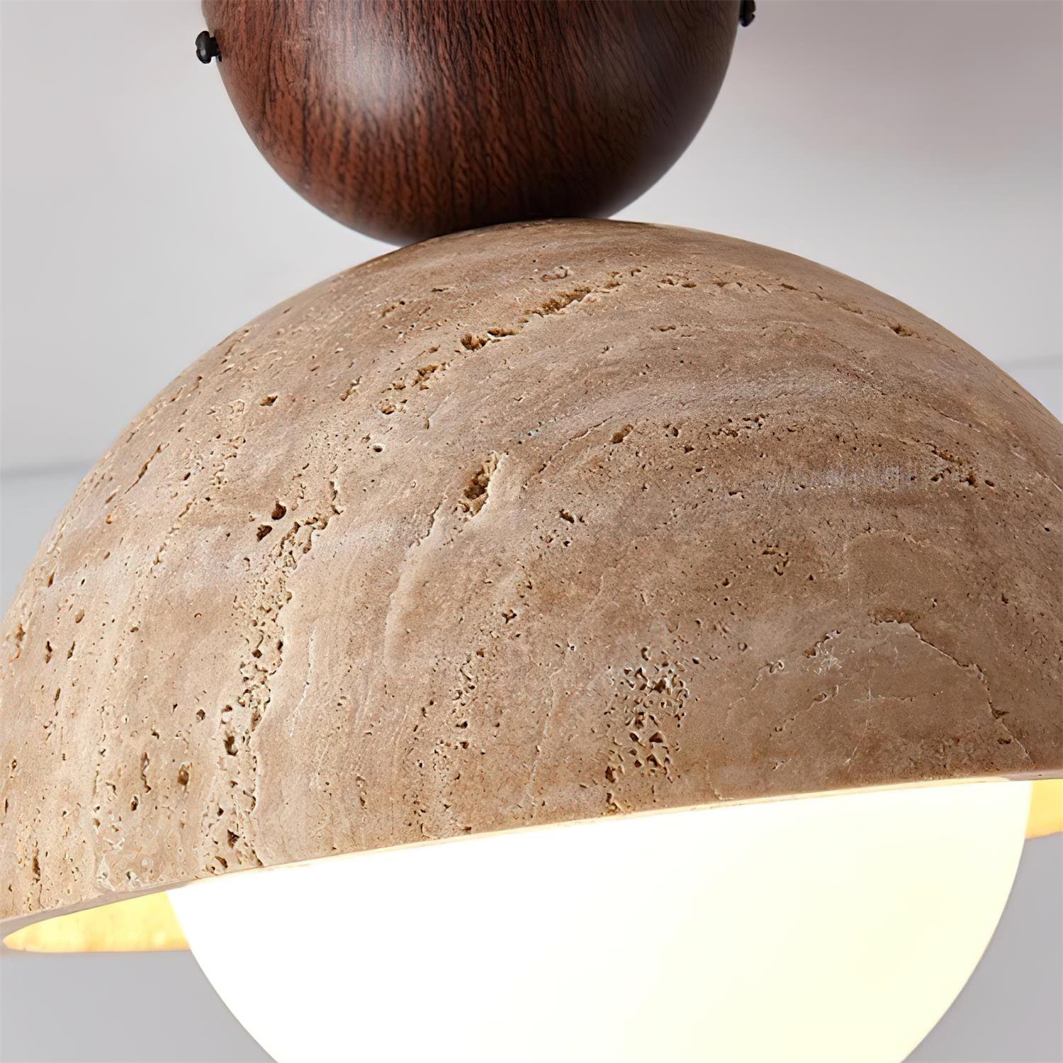 Ritta Yellow Travertine Cute Ceiling Light - Letslighting
