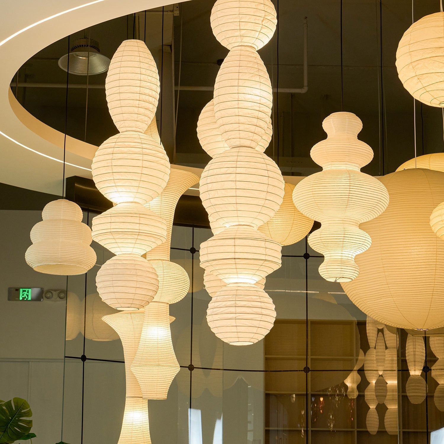 Ori Lantern Series Swag Pendant Lamp - Blowlighting