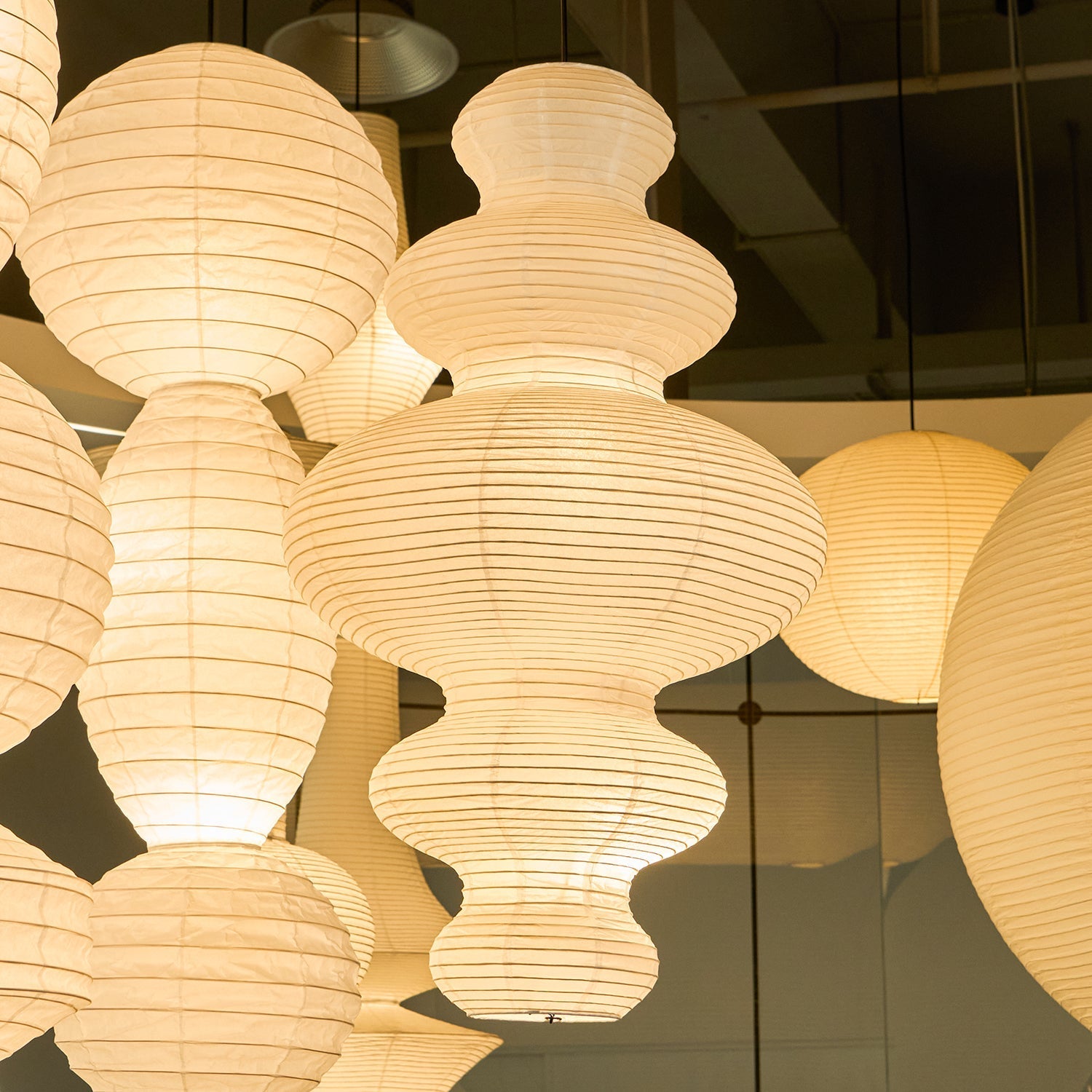 Ori Lantern Series Swag Pendant Lamp - Blowlighting