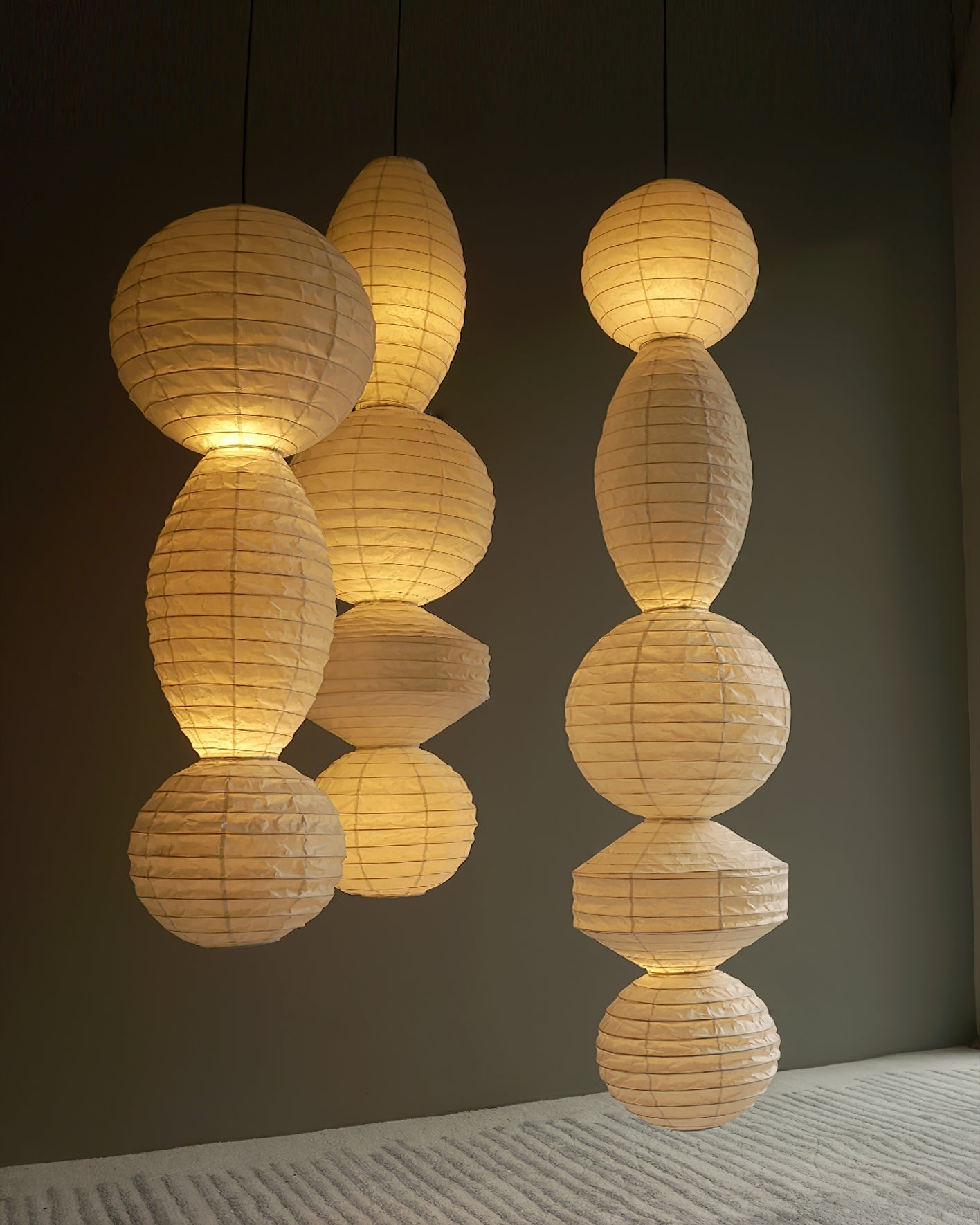 Ori Lantern Series Swag Pendant Lamp - Blowlighting