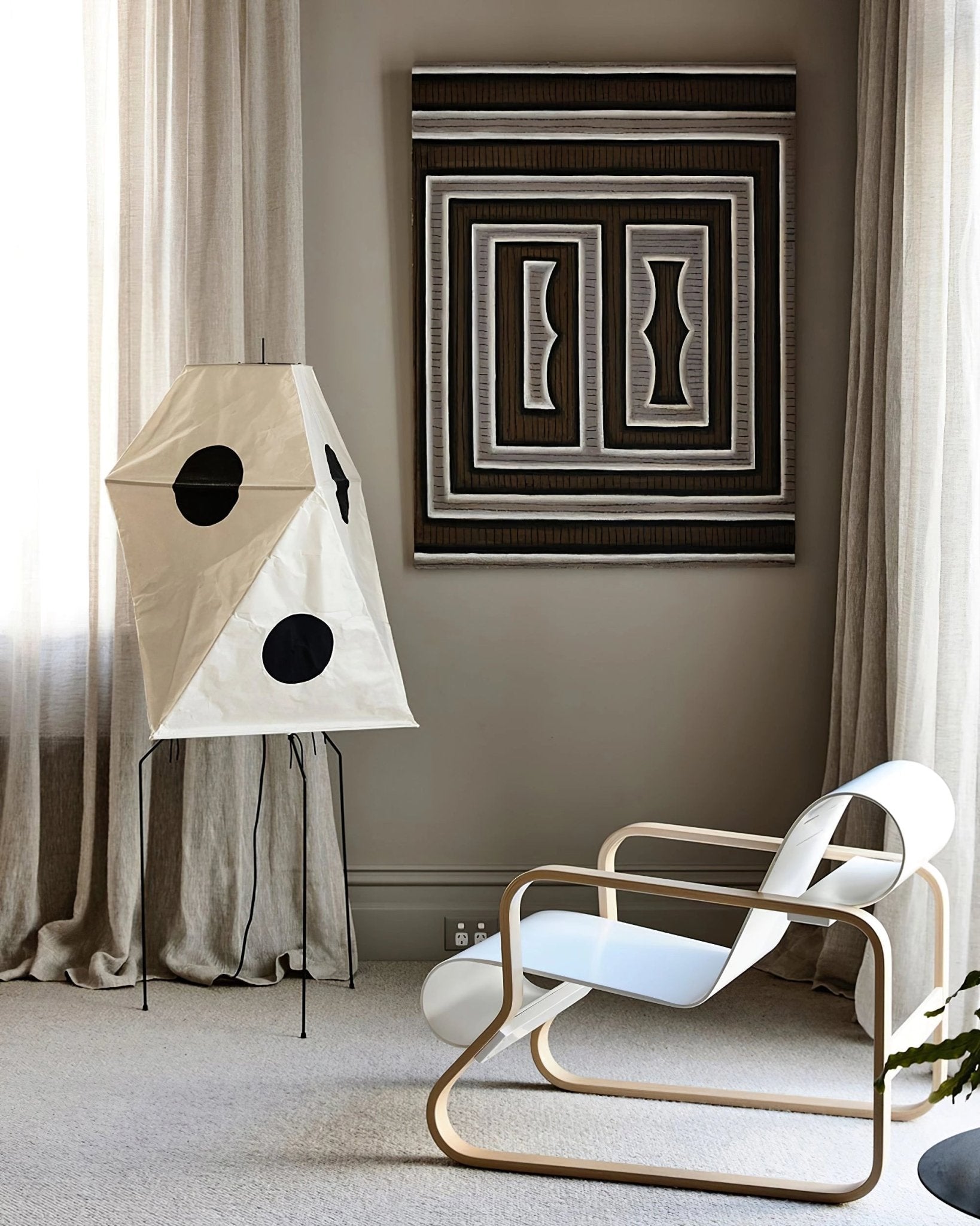 Atheilil Artistic Fabric Floor Lamp - Letslighting