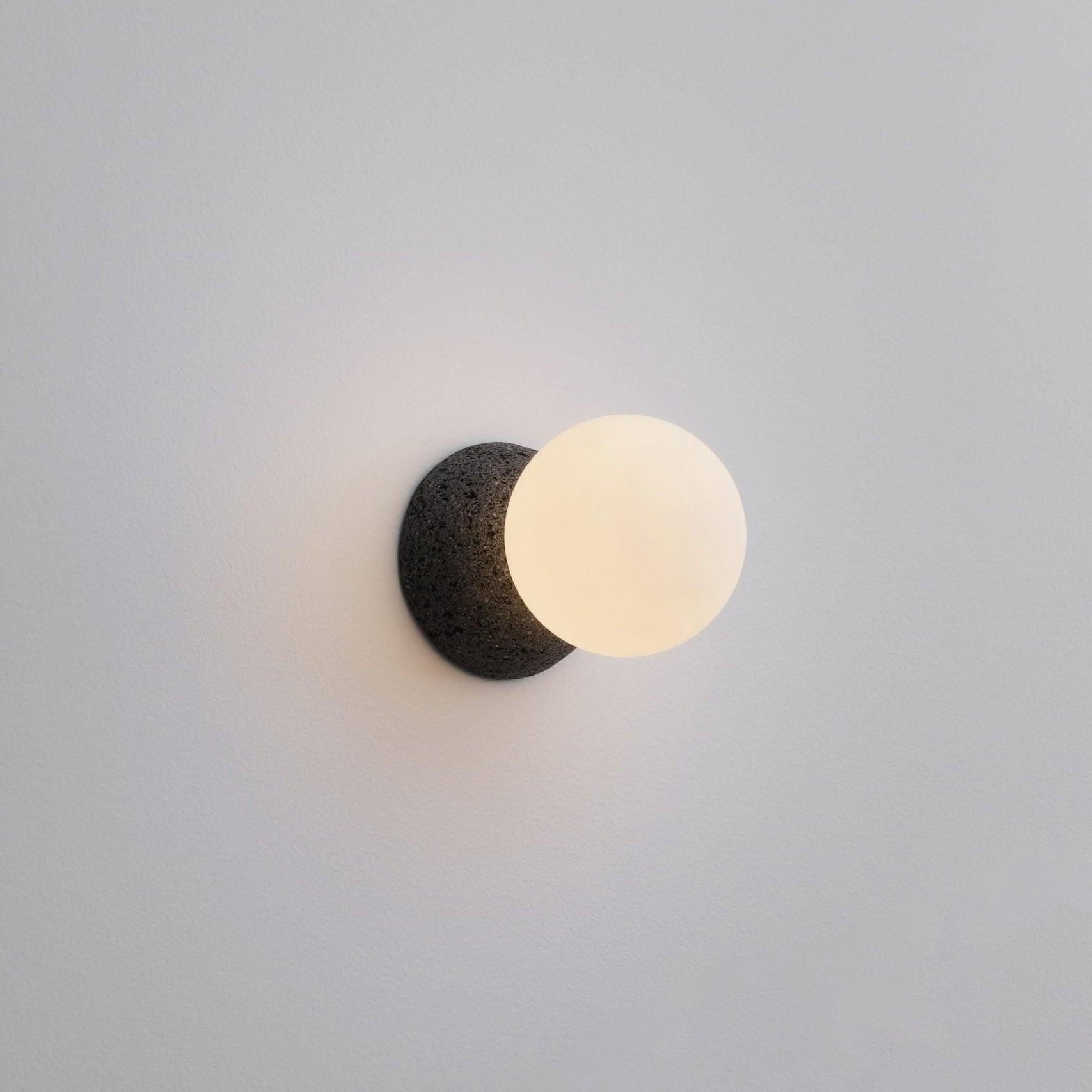 Lustra Wall Lamp Concrete Opal Glass - Letslighting