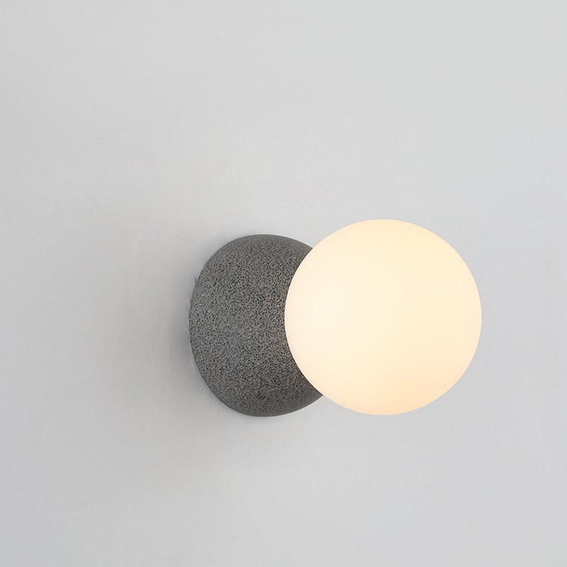 Lustra Wall Lamp Concrete Opal Glass - Letslighting