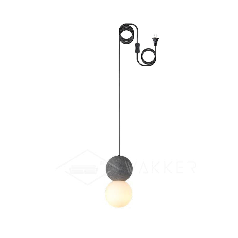 Gemma Modern Cement Pendant Light - Letslighting