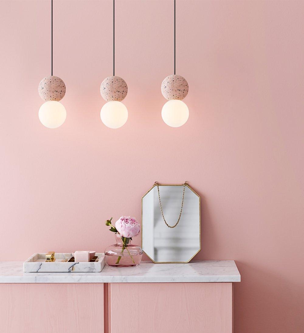 Gemma Modern Cement Pendant Light - Letslighting