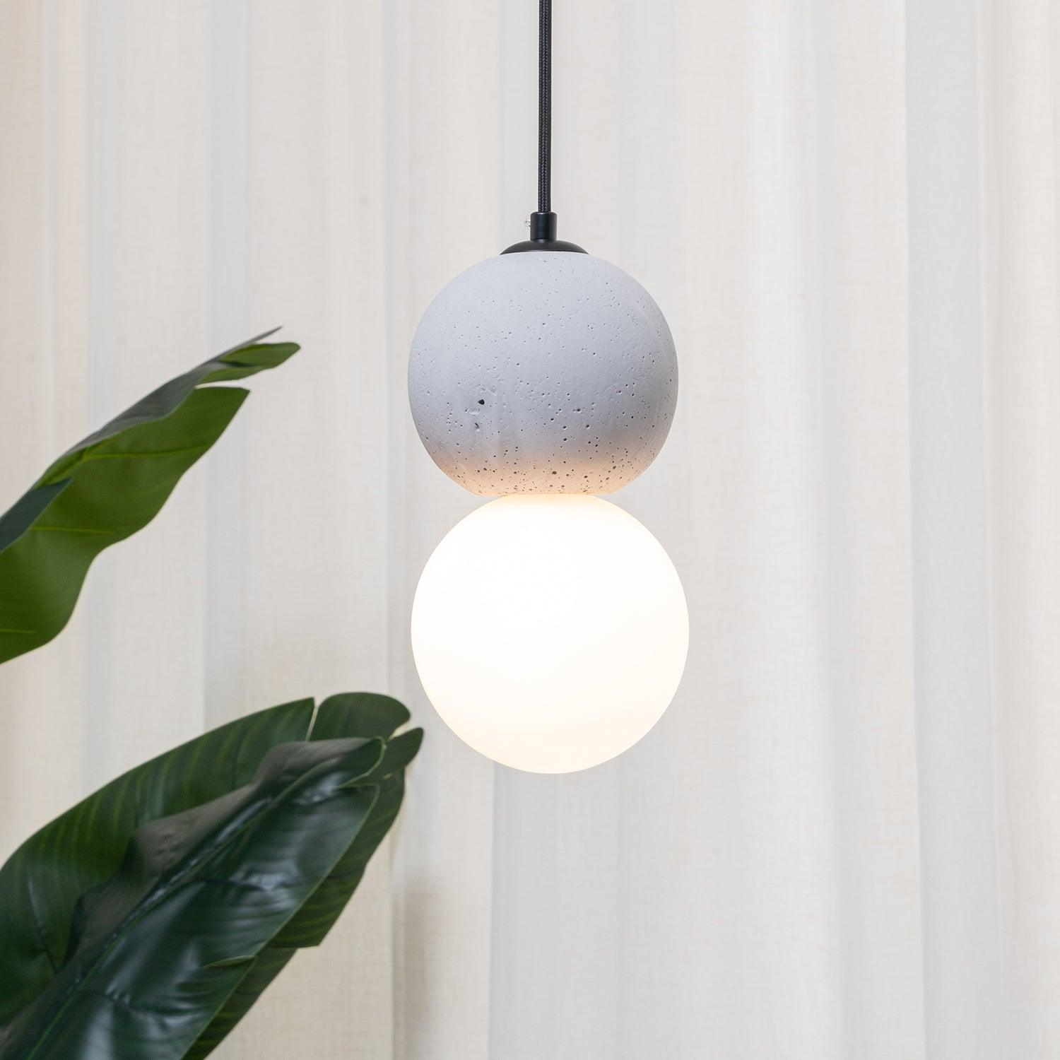 Gemma Modern Cement Pendant Light - Letslighting