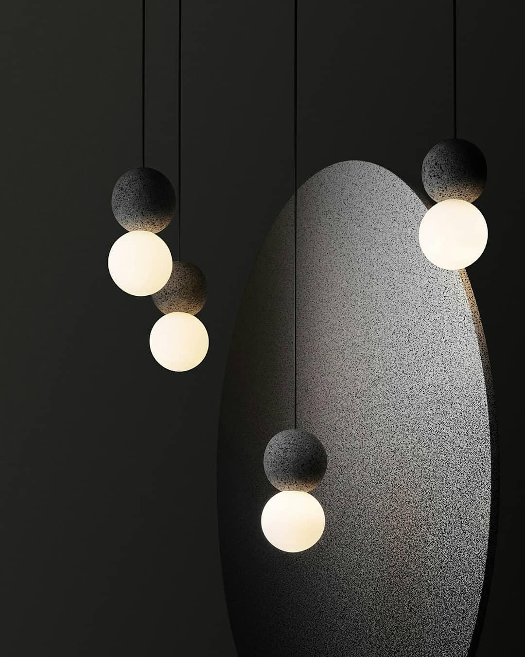 Gemma Modern Cement Pendant Light - Letslighting