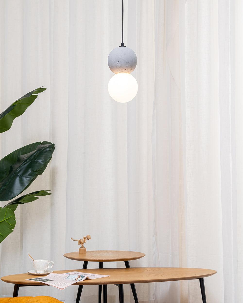 Gemma Modern Cement Pendant Light - Letslighting