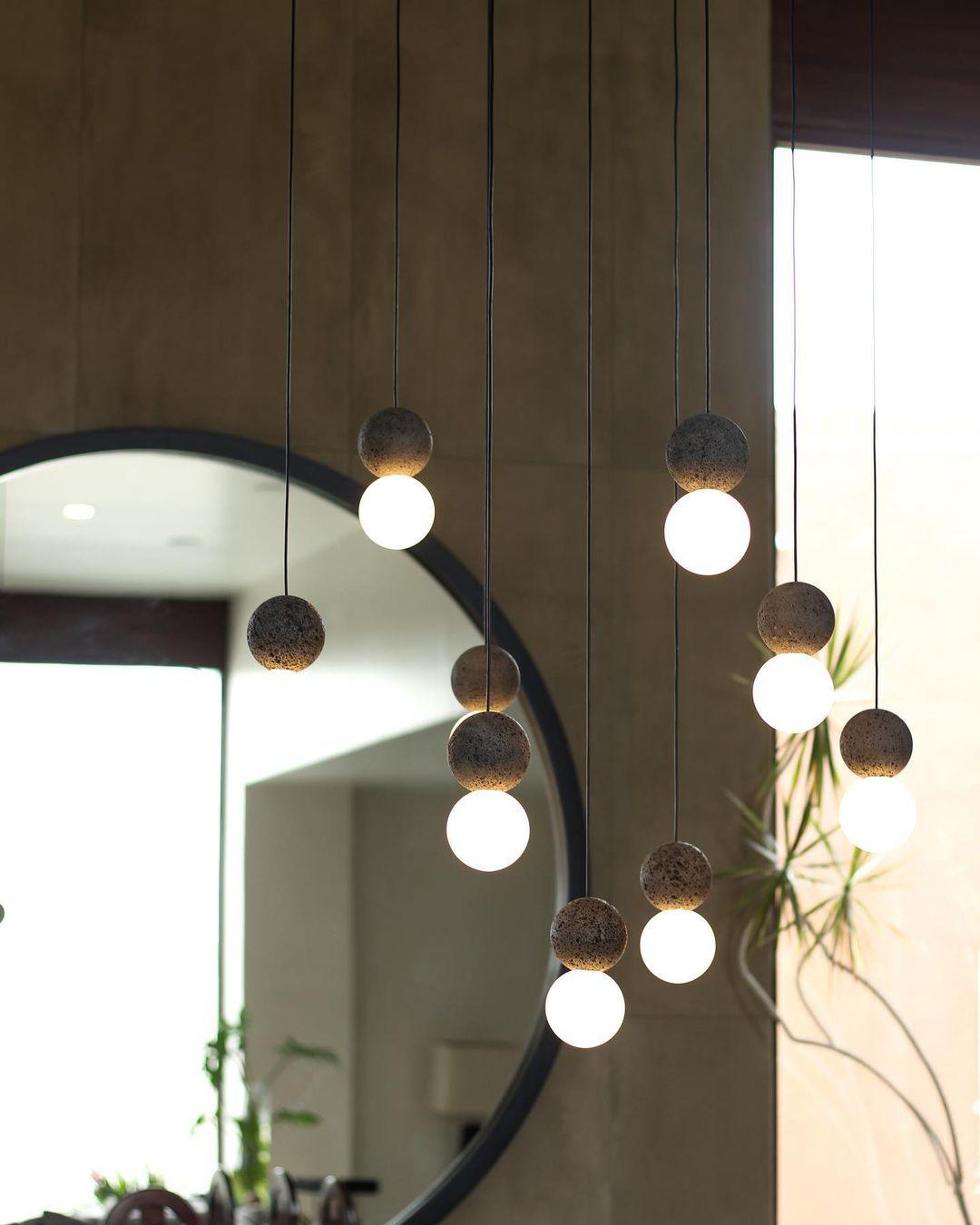 Gemma Modern Cement Pendant Light - Letslighting