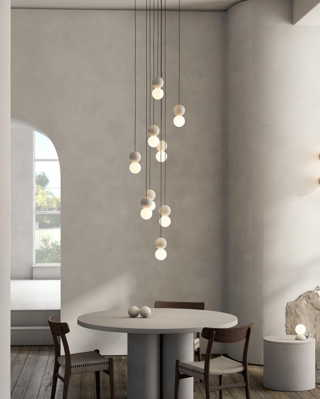 Gemma Modern Cement Pendant Light - Letslighting