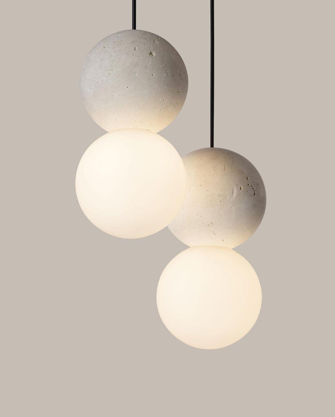 Gemma Modern Cement Pendant Light - Letslighting
