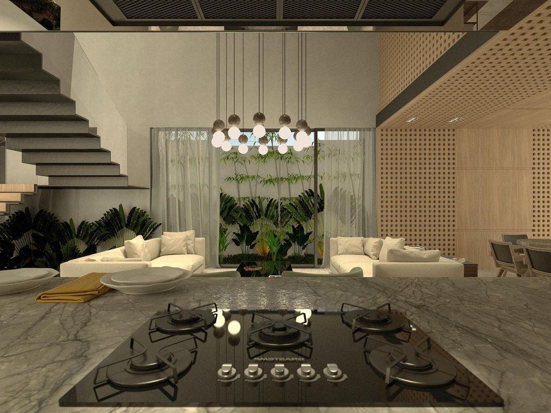 Gemma Modern Cement Pendant Light - Letslighting