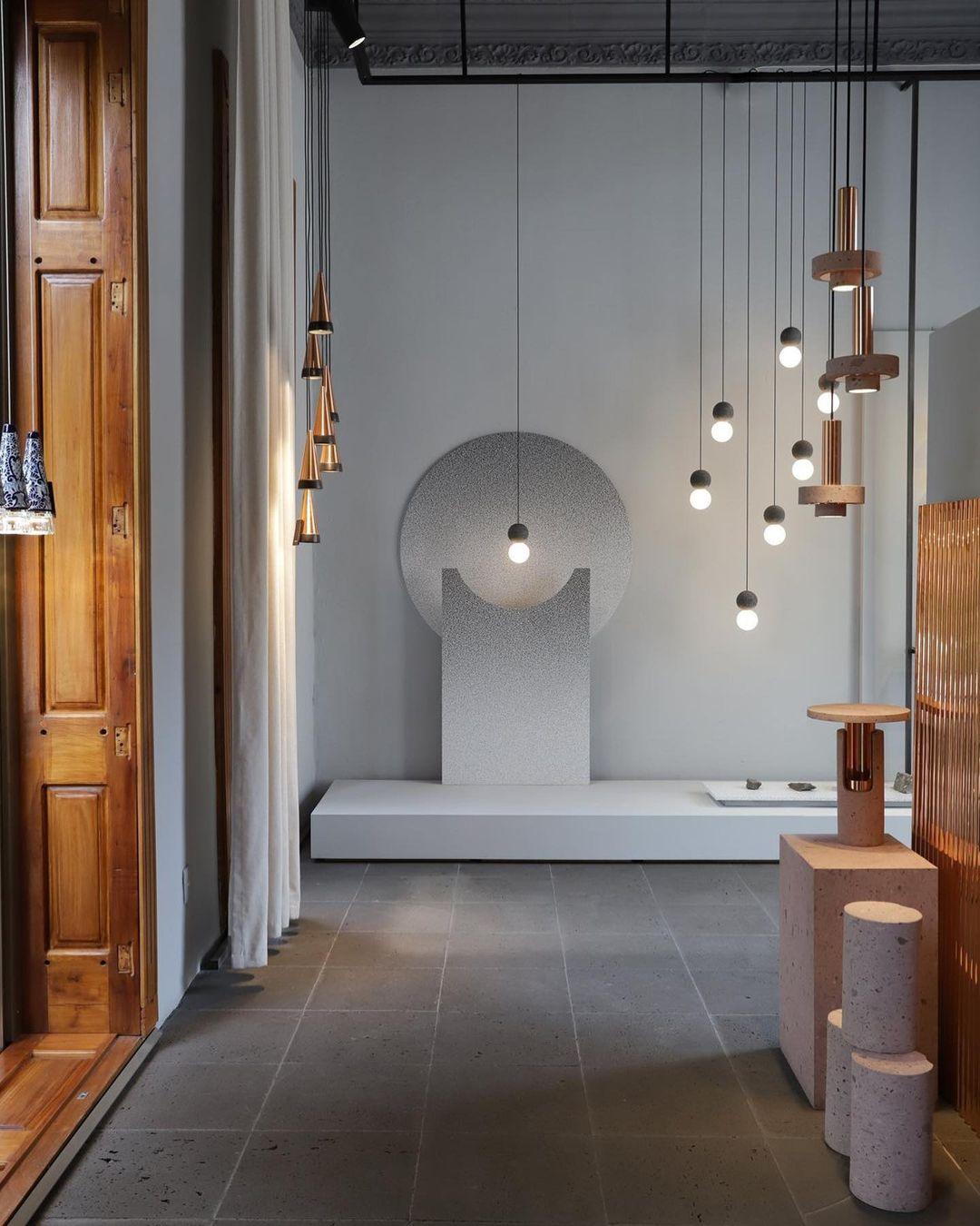Gemma Modern Cement Pendant Light - Letslighting