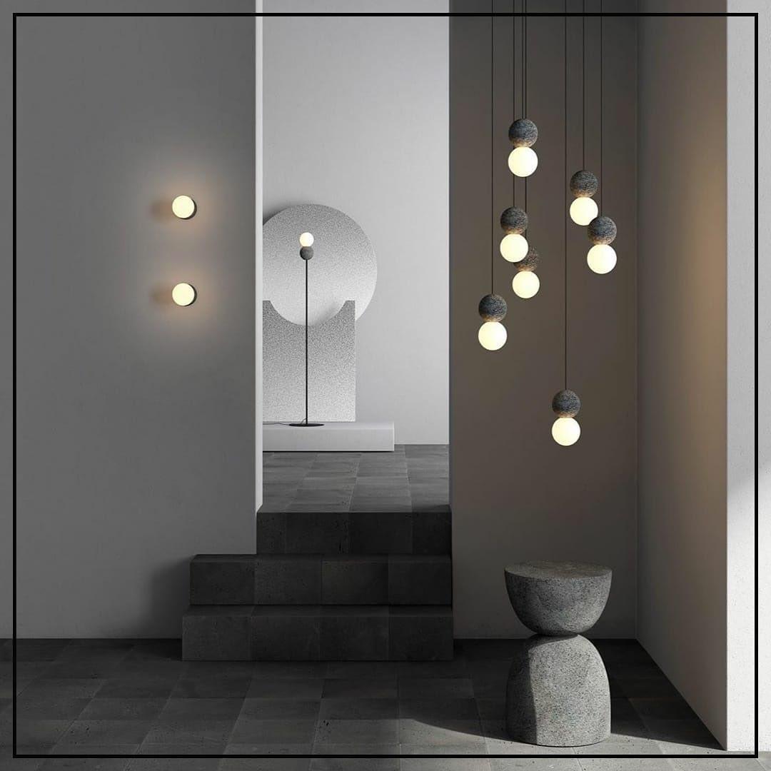 Gemma Modern Cement Pendant Light - Letslighting