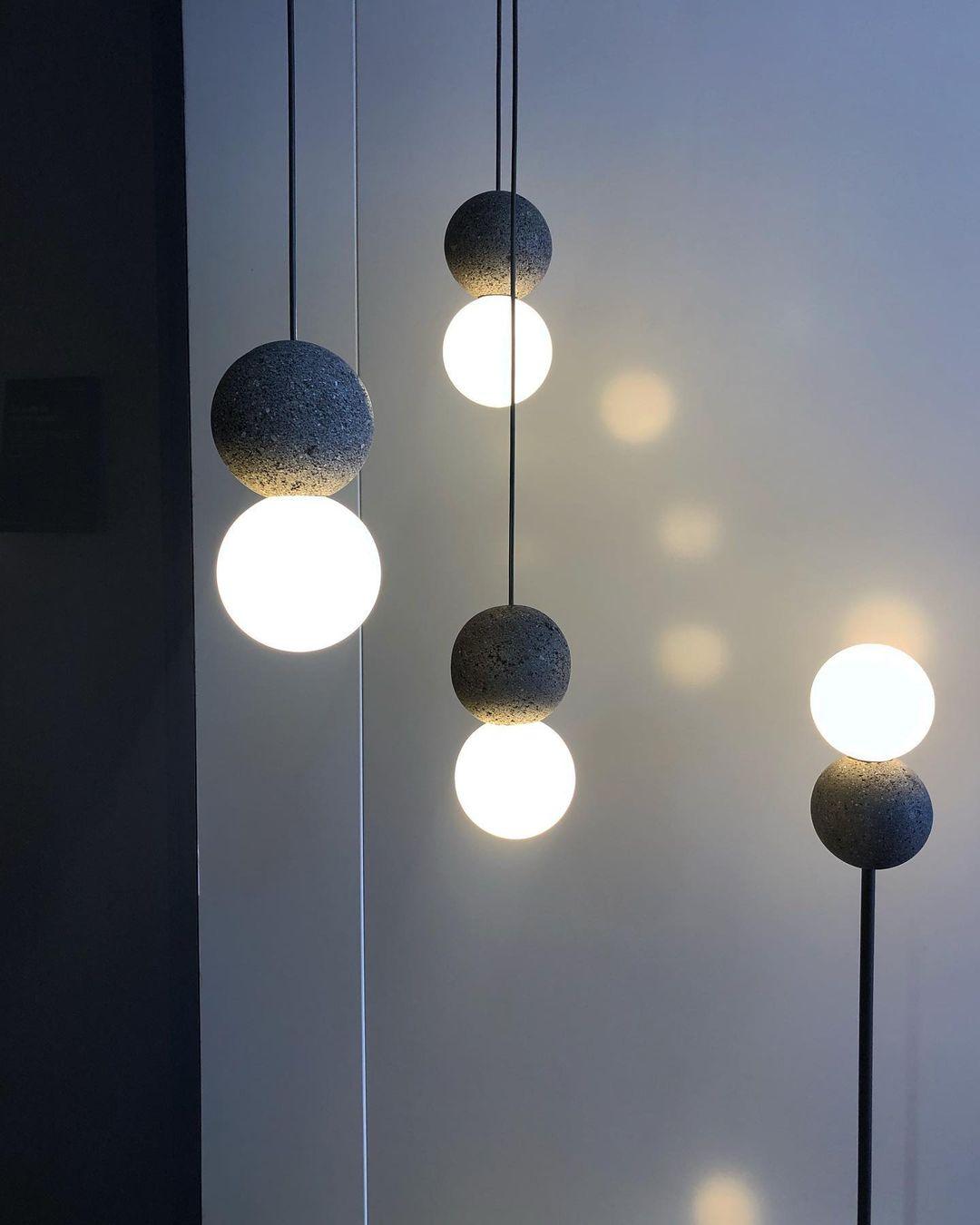Gemma Modern Cement Pendant Light - Letslighting