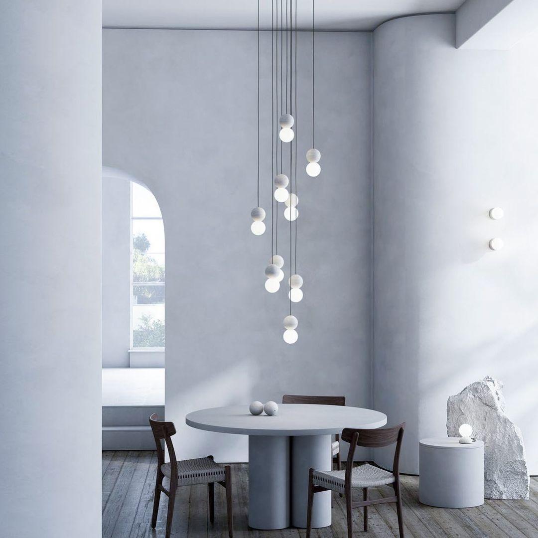 Gemma Modern Cement Pendant Light - Letslighting