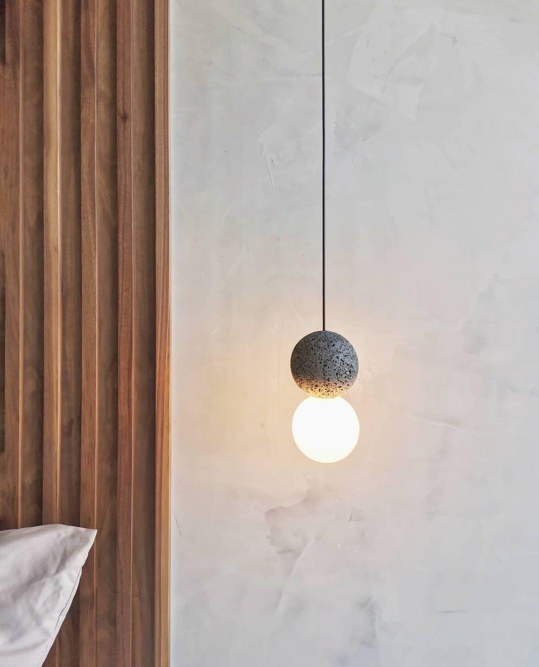 Gemma Modern Cement Pendant Light - Letslighting