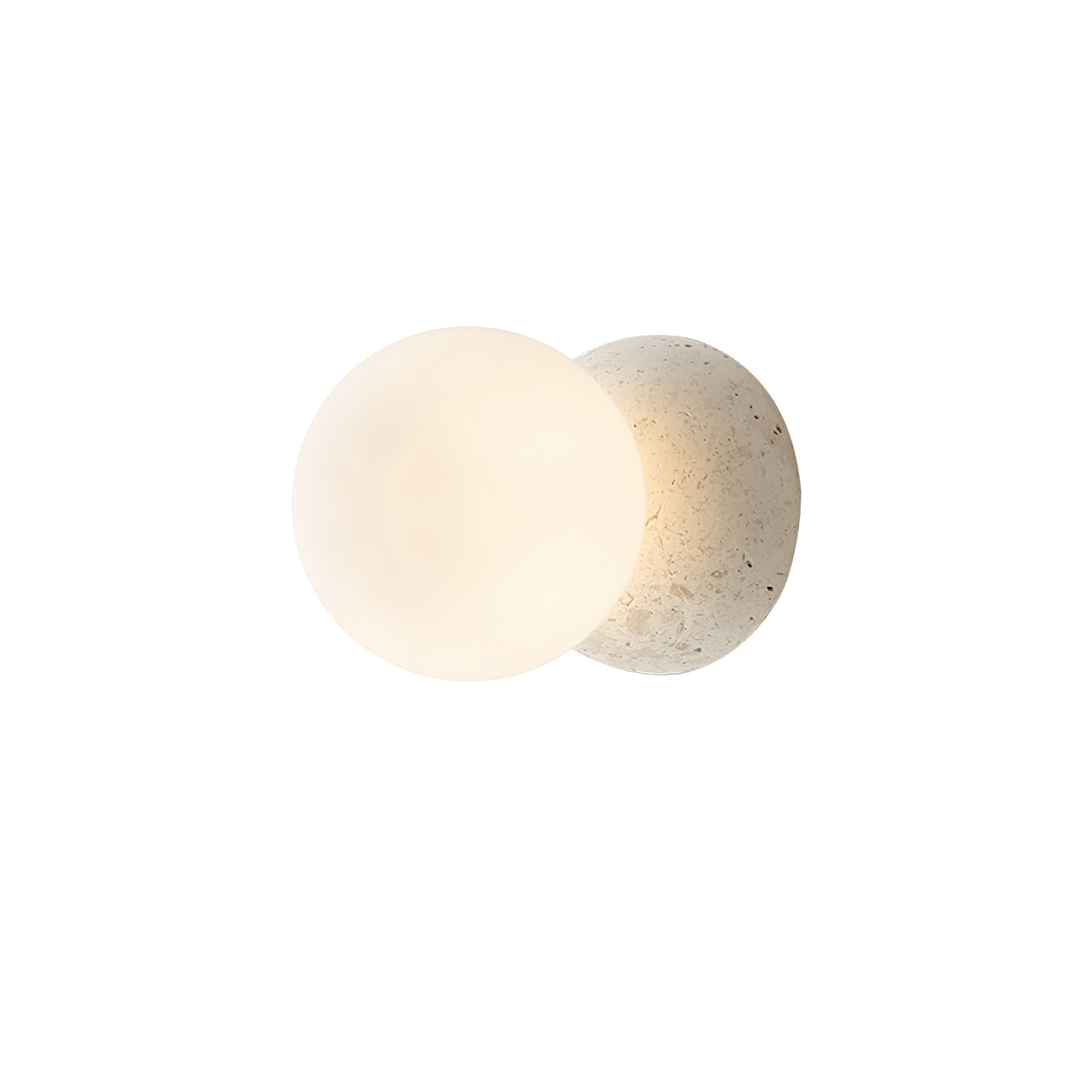 Lustra Wall Lamp Concrete Opal Glass - Letslighting