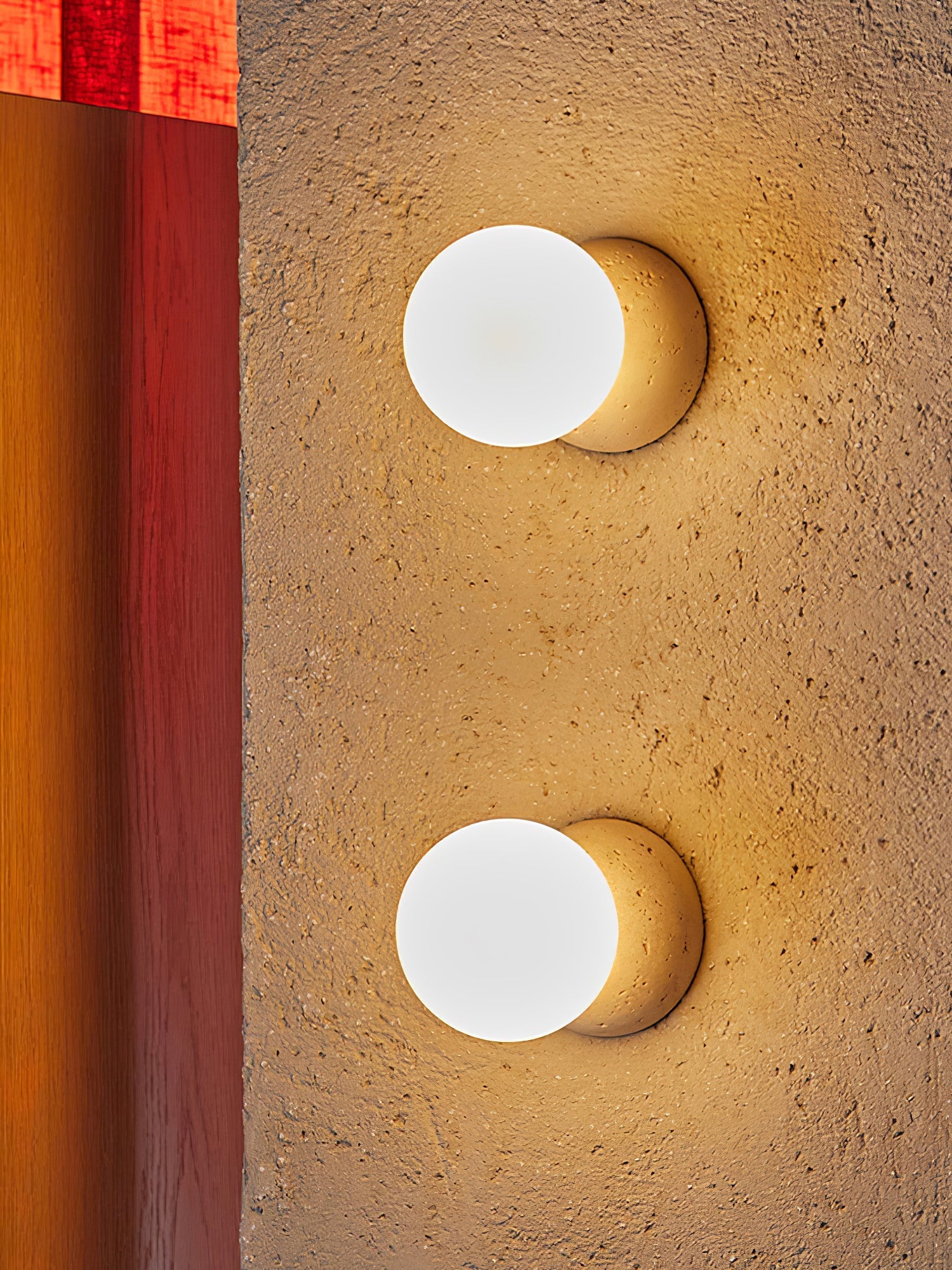 Lustra Wall Lamp Concrete Opal Glass - Letslighting