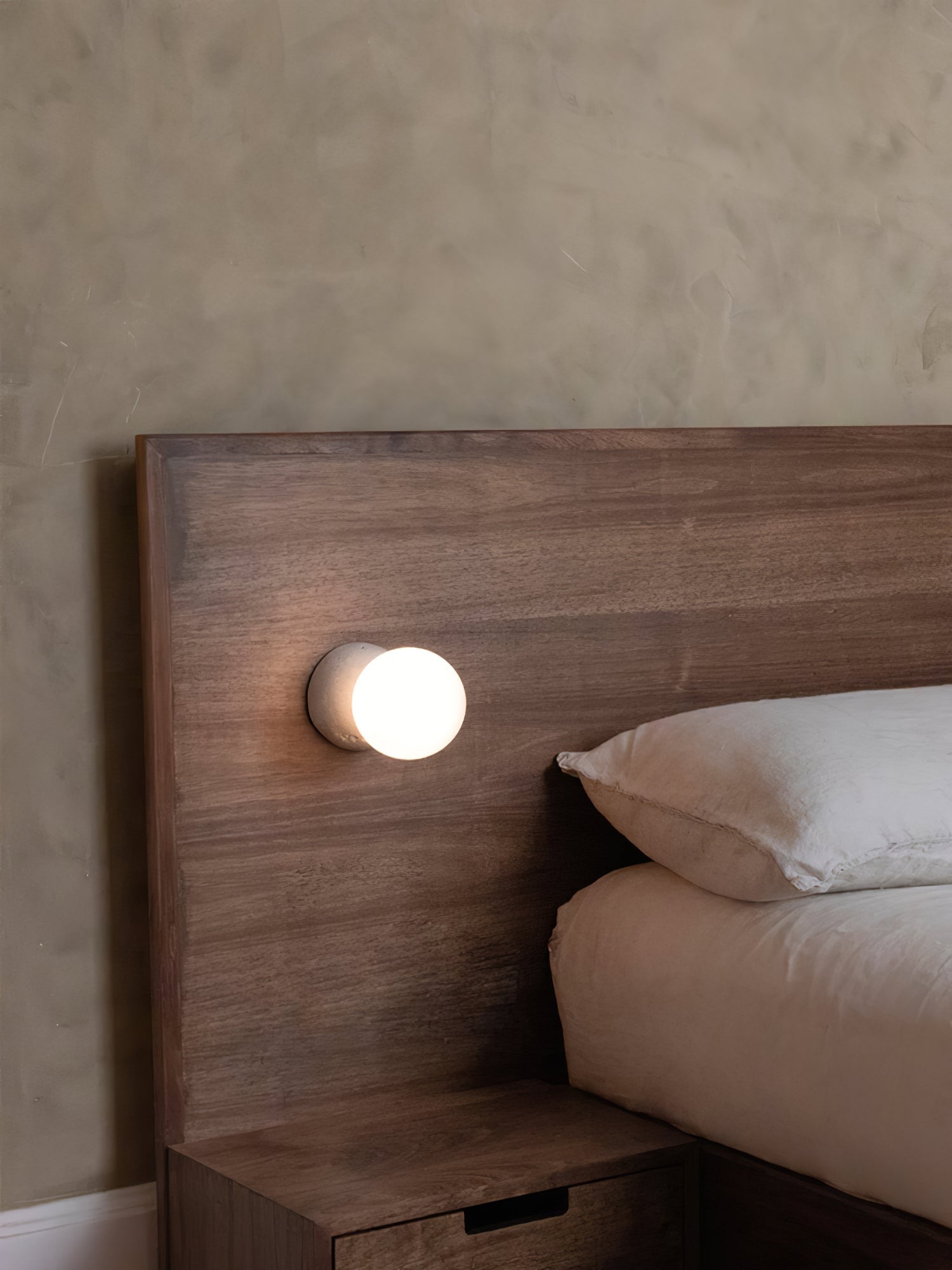 Lustra Wall Lamp Concrete Opal Glass - Letslighting