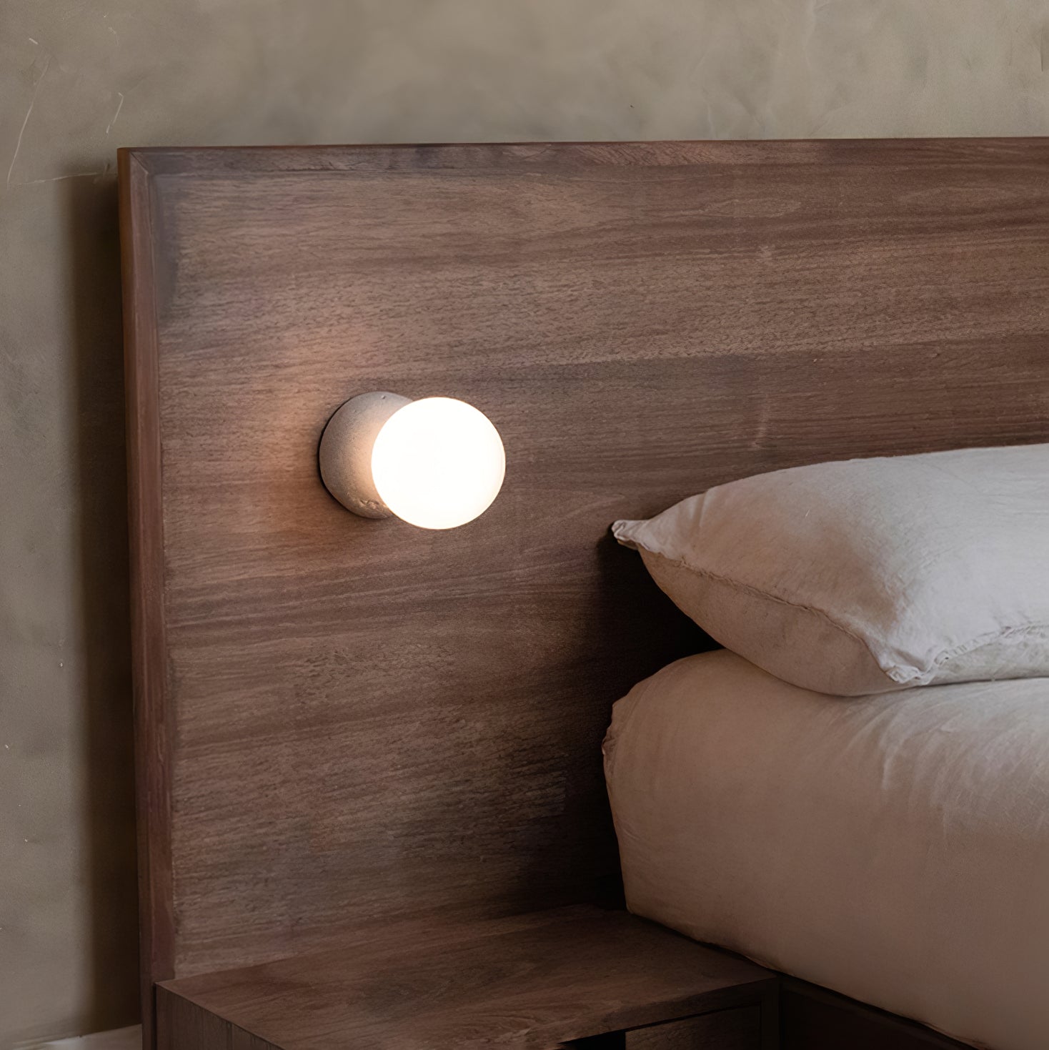 Lustra Wall Lamp Concrete Opal Glass - Letslighting