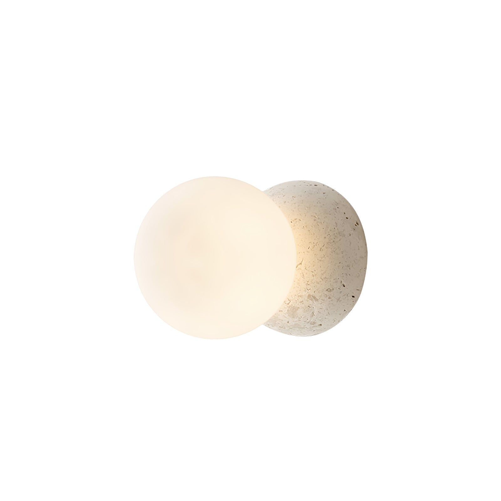 Lustra Wall Lamp Concrete Opal Glass - Letslighting