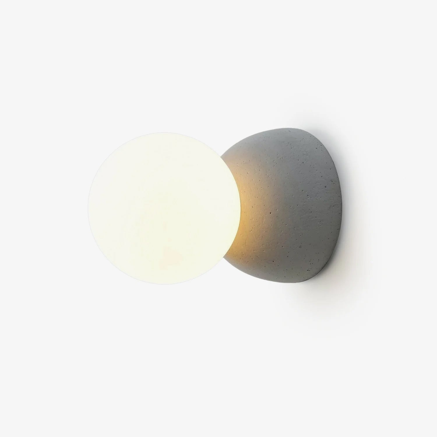 Lustra Wall Lamp Concrete Opal Glass - Letslighting