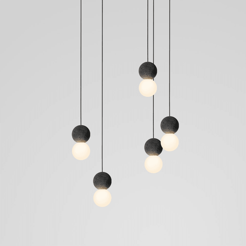 Gemma Modern Cement Pendant Light - Letslighting