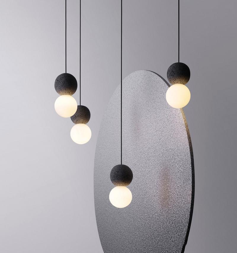 Gemma Modern Cement Pendant Light - Letslighting