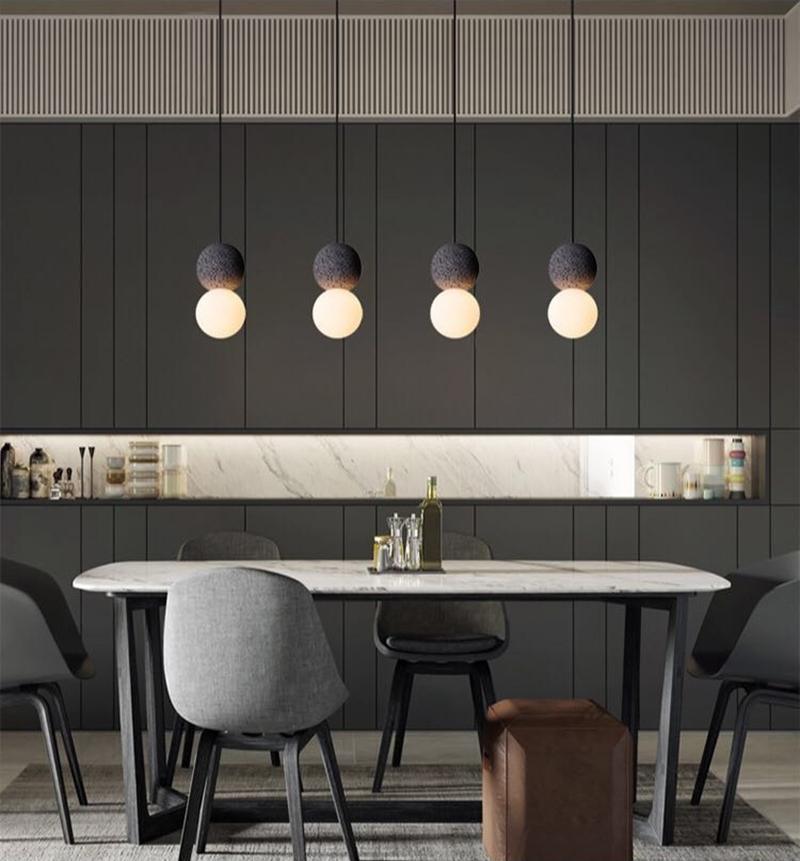 Gemma Modern Cement Pendant Light - Letslighting