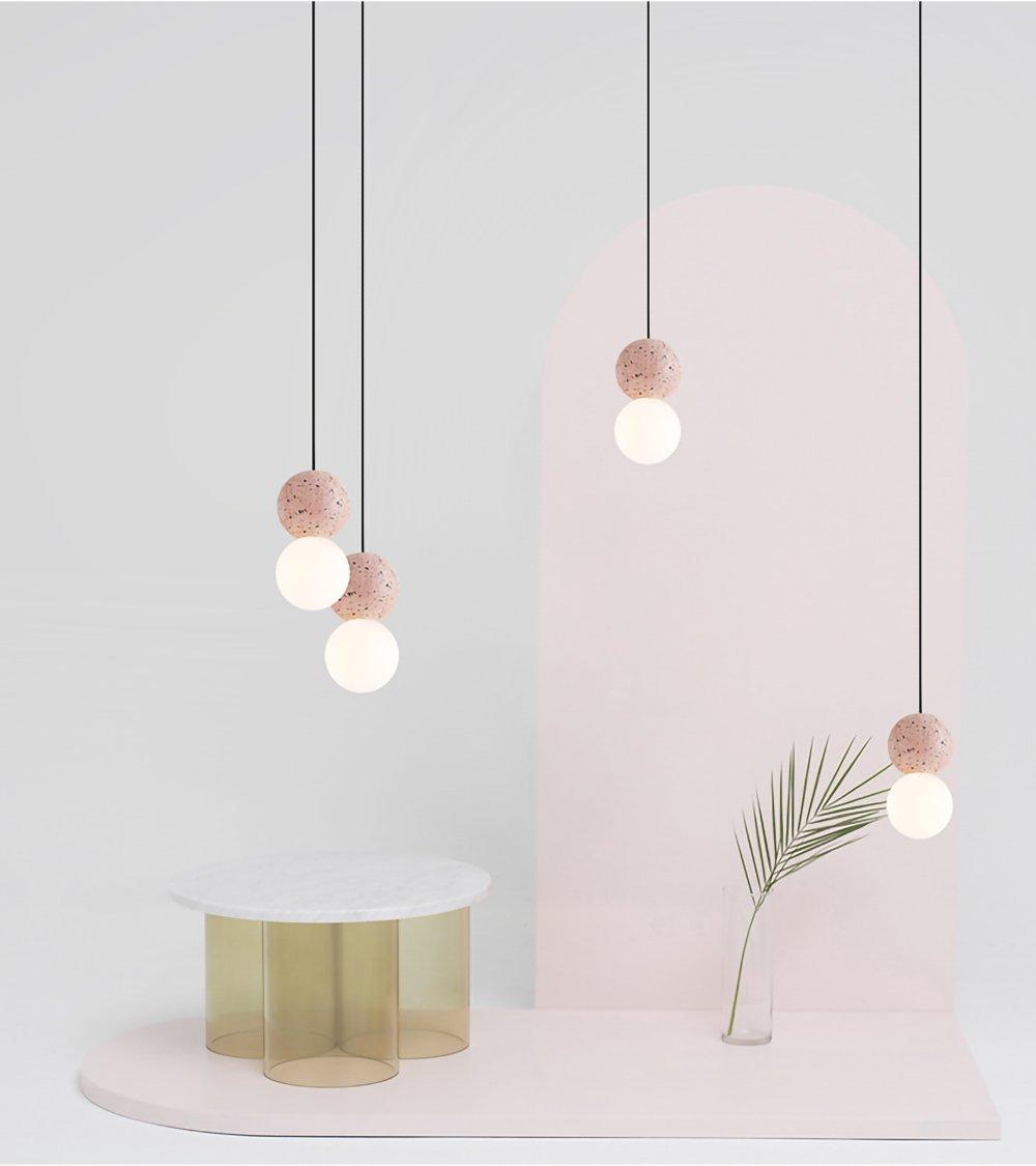 Gemma Modern Cement Pendant Light - Letslighting