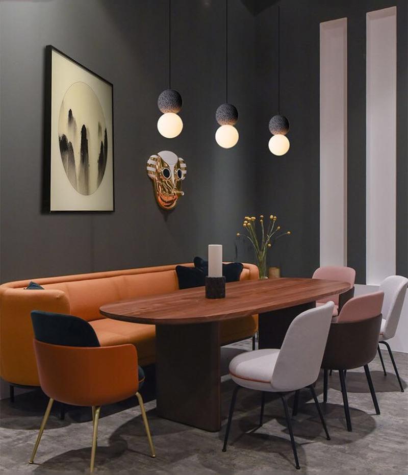 Gemma Modern Cement Pendant Light - Letslighting