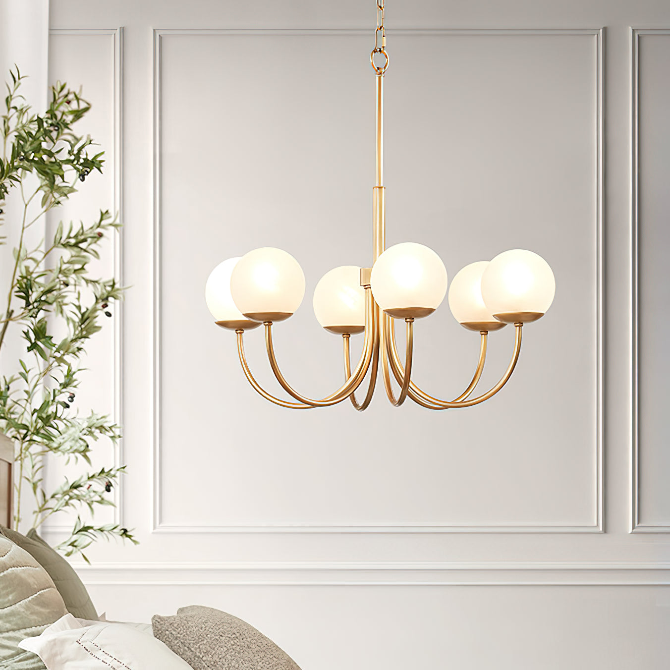 Sysoraris Premium Nordic Art Brass Glass Chandelier - Letslighting