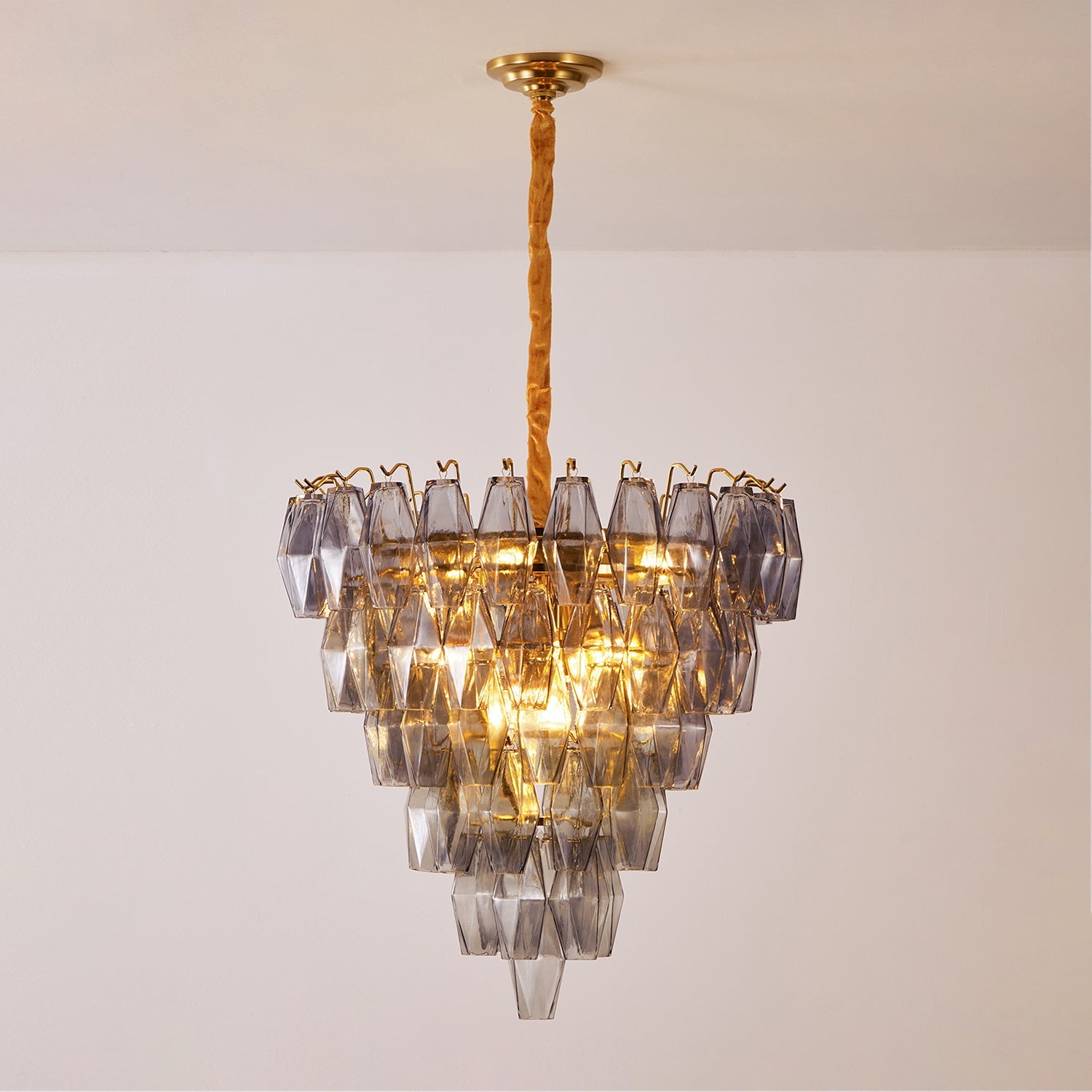 Orinelle Chandelier Prism-Tier Glass Cascade - Letslighting