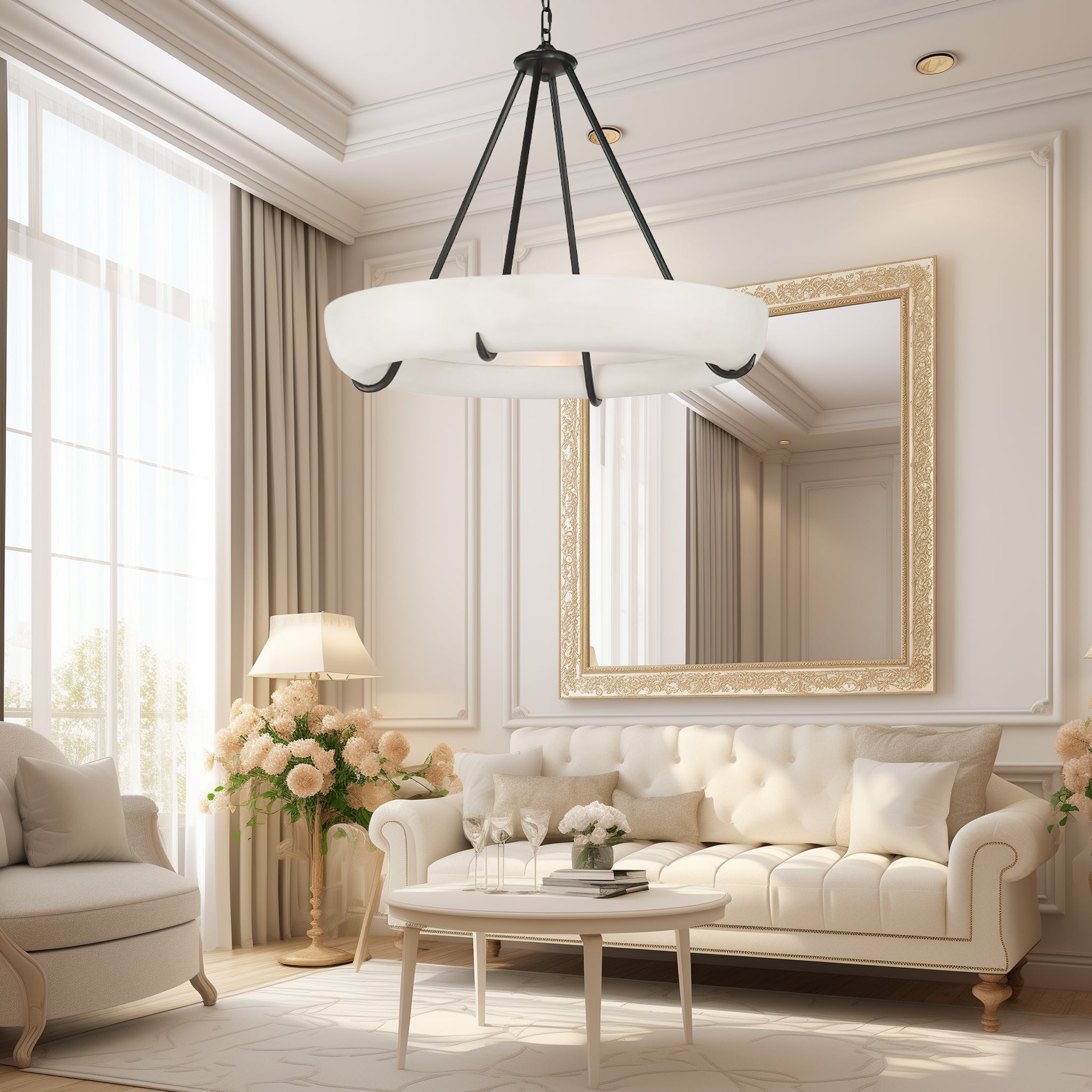 Orion Modern Alabaster Chandelier