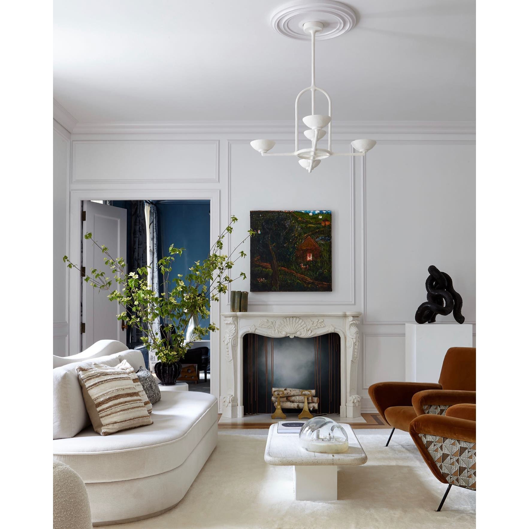 Orion Premium Nordic Art Plaster Chandelier - Letslighting