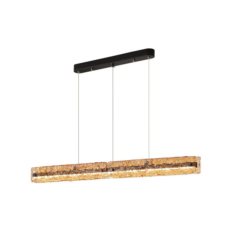 Avnorira Modern Minimalist Linear Island Glass Pendant Lamp - Letslighting