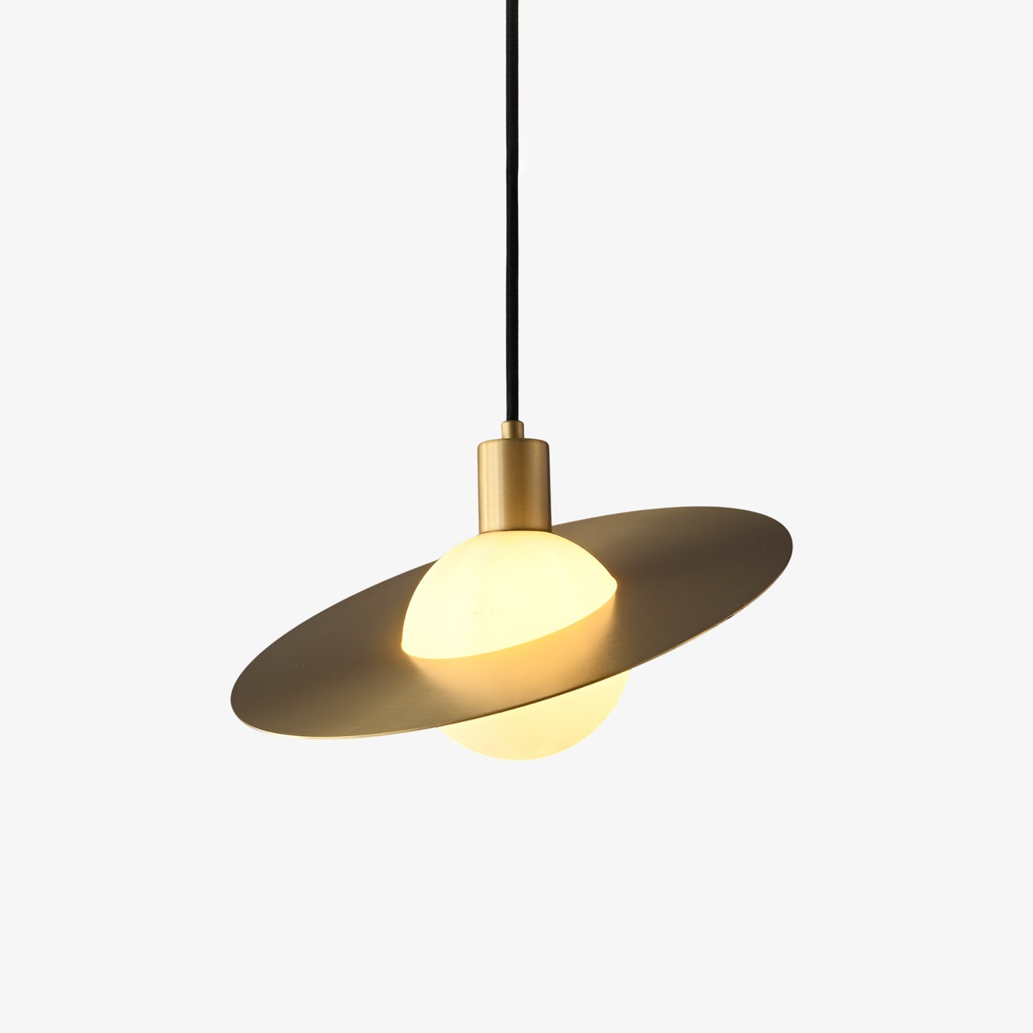 Orionis Premium Nordic Art Brass Glass Pendant Lamp - Letslighting
