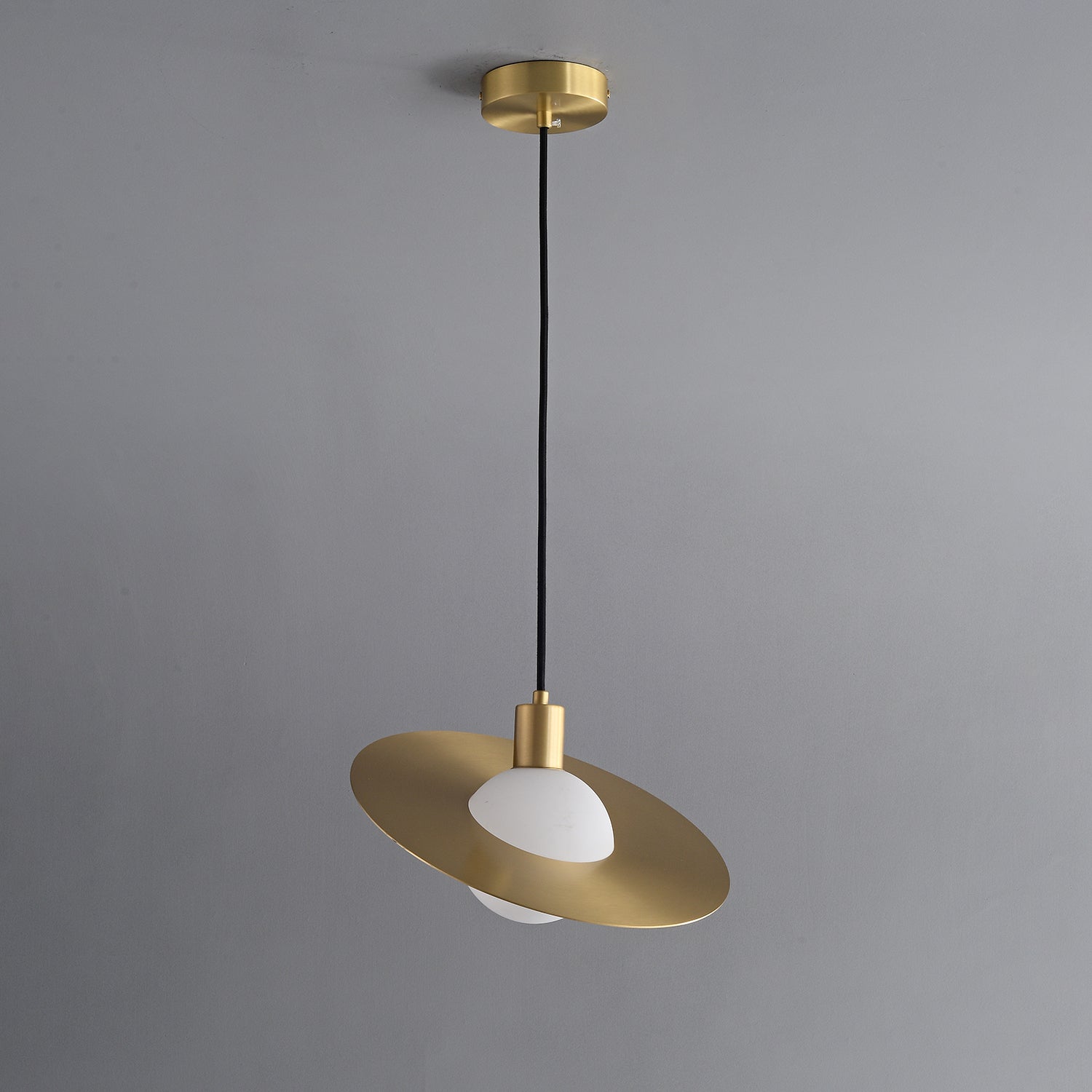 Orionis Premium Nordic Art Brass Glass Pendant Lamp - Letslighting