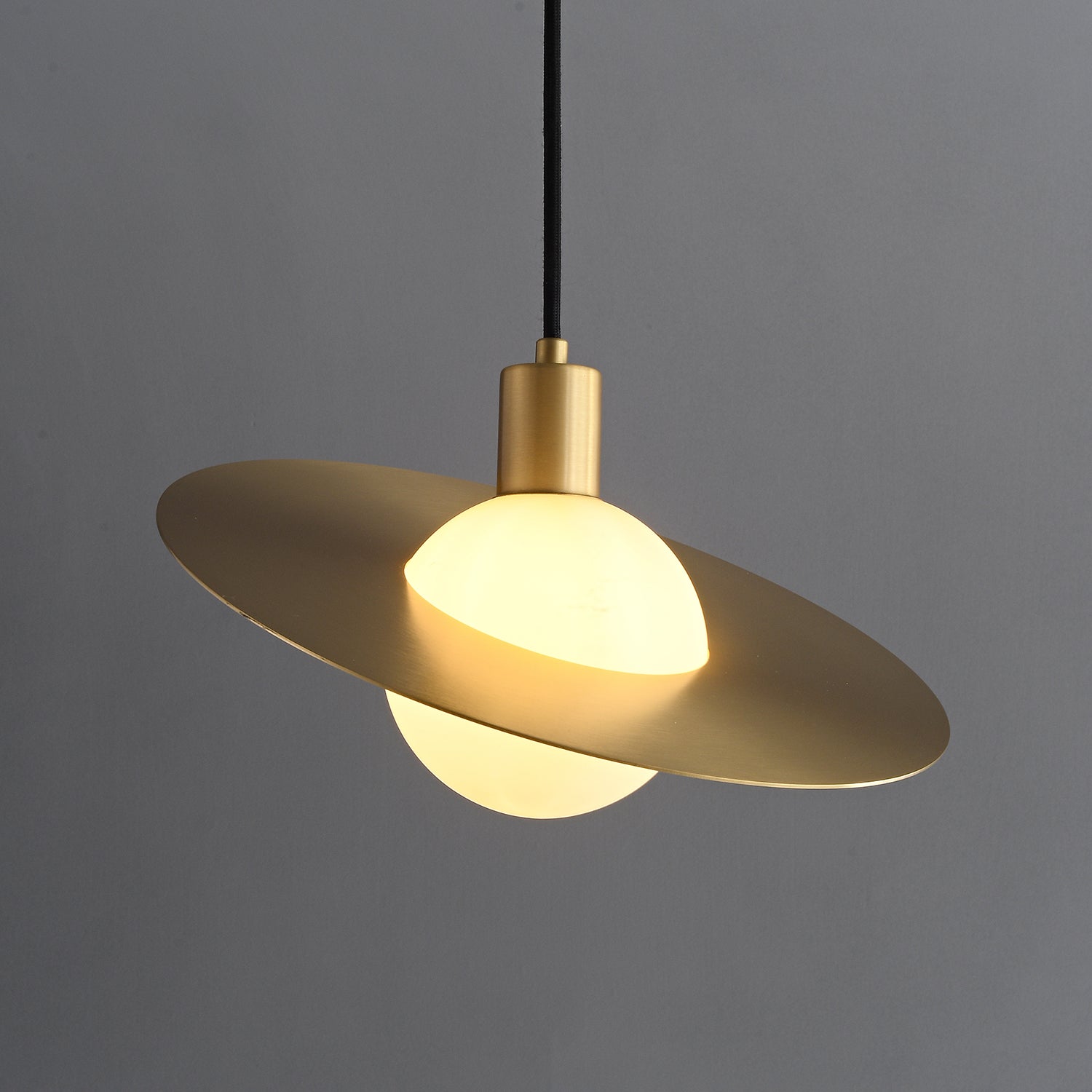 Orionis Premium Nordic Art Brass Glass Pendant Lamp - Letslighting