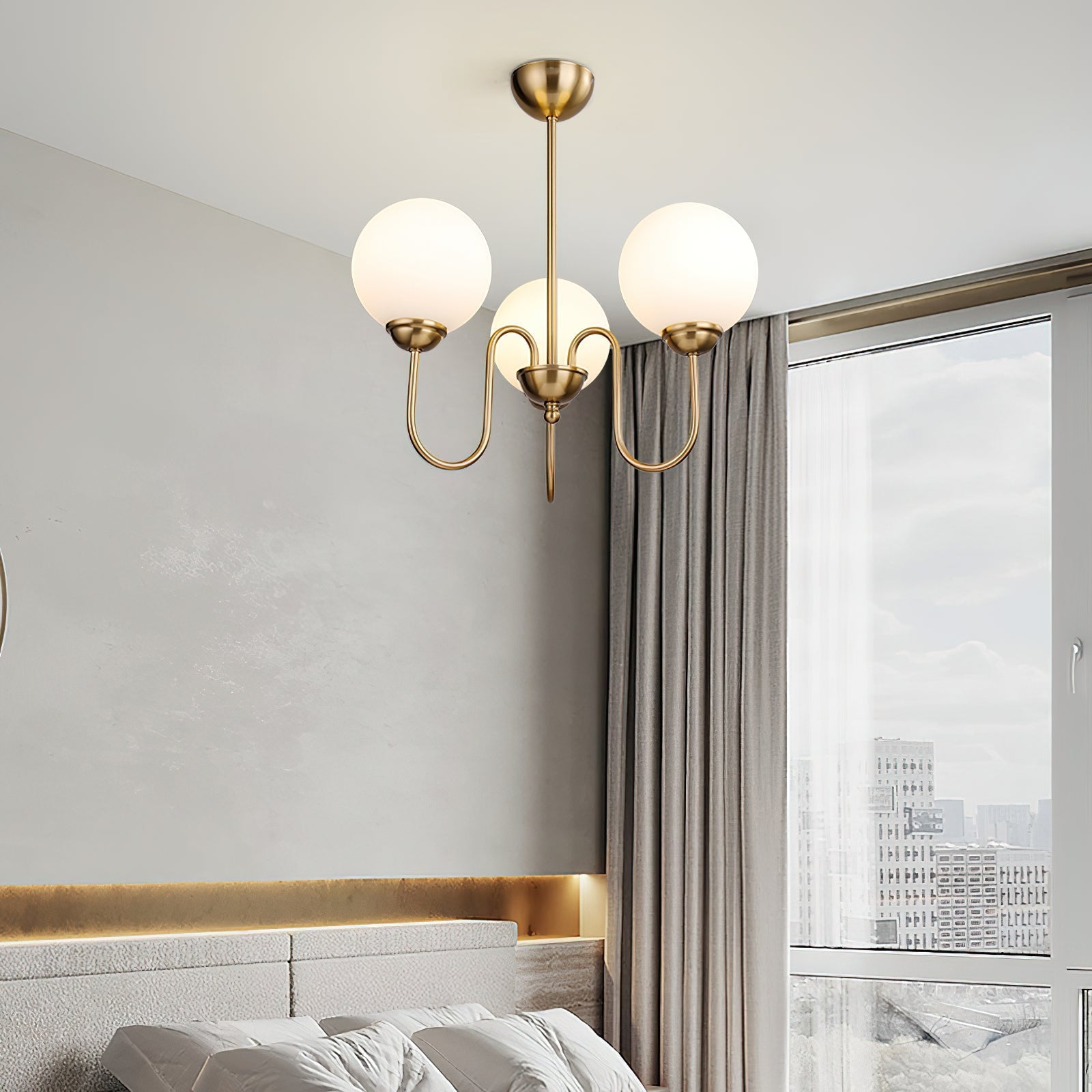 Ildorel Premium Nordic Art Brass Glass Chandelier - Letslighting