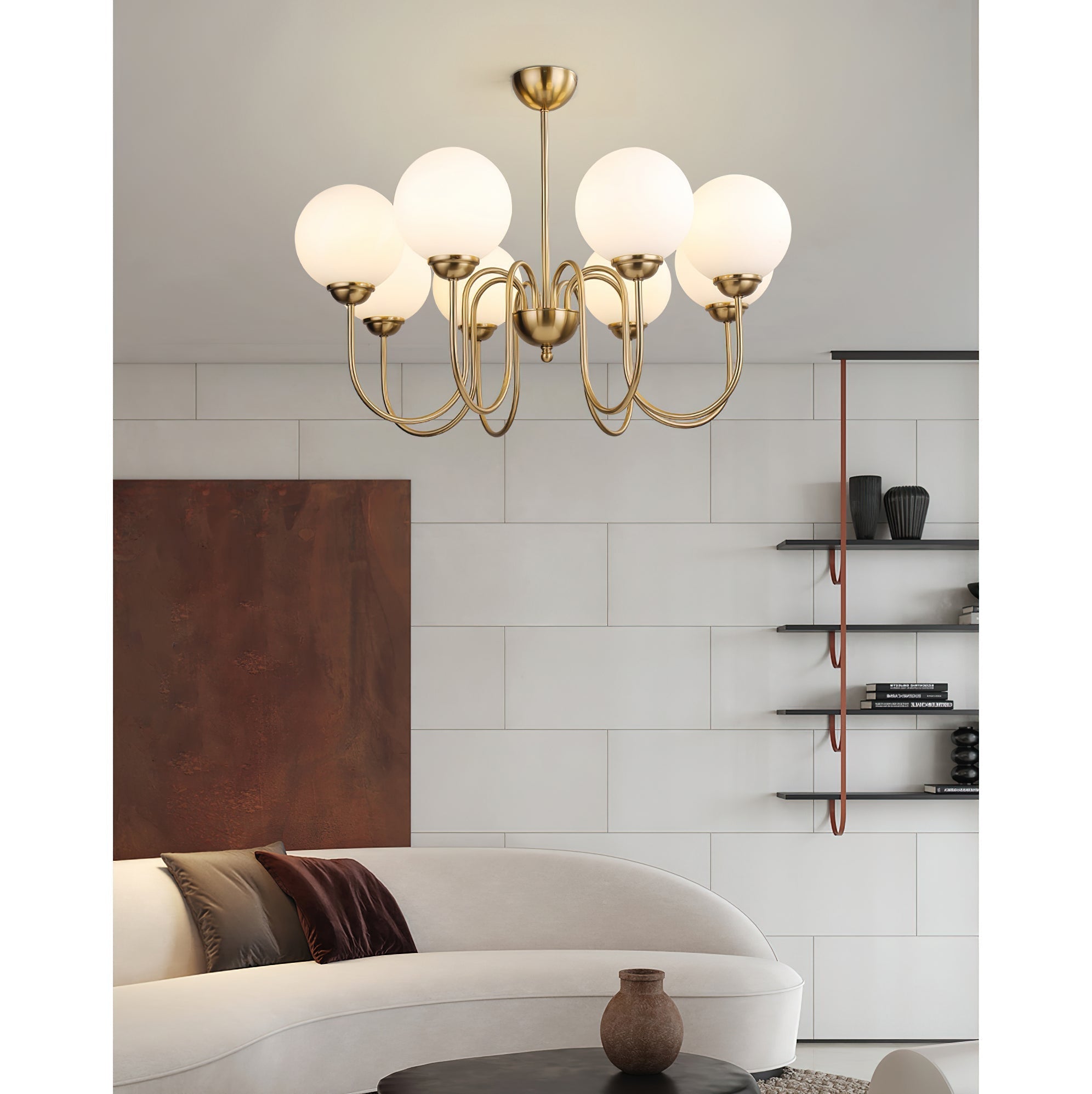 Ildorel Premium Nordic Art Brass Glass Chandelier - Letslighting