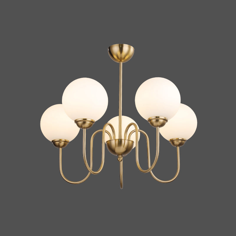 Ildorel Premium Nordic Art Brass Glass Chandelier - Letslighting