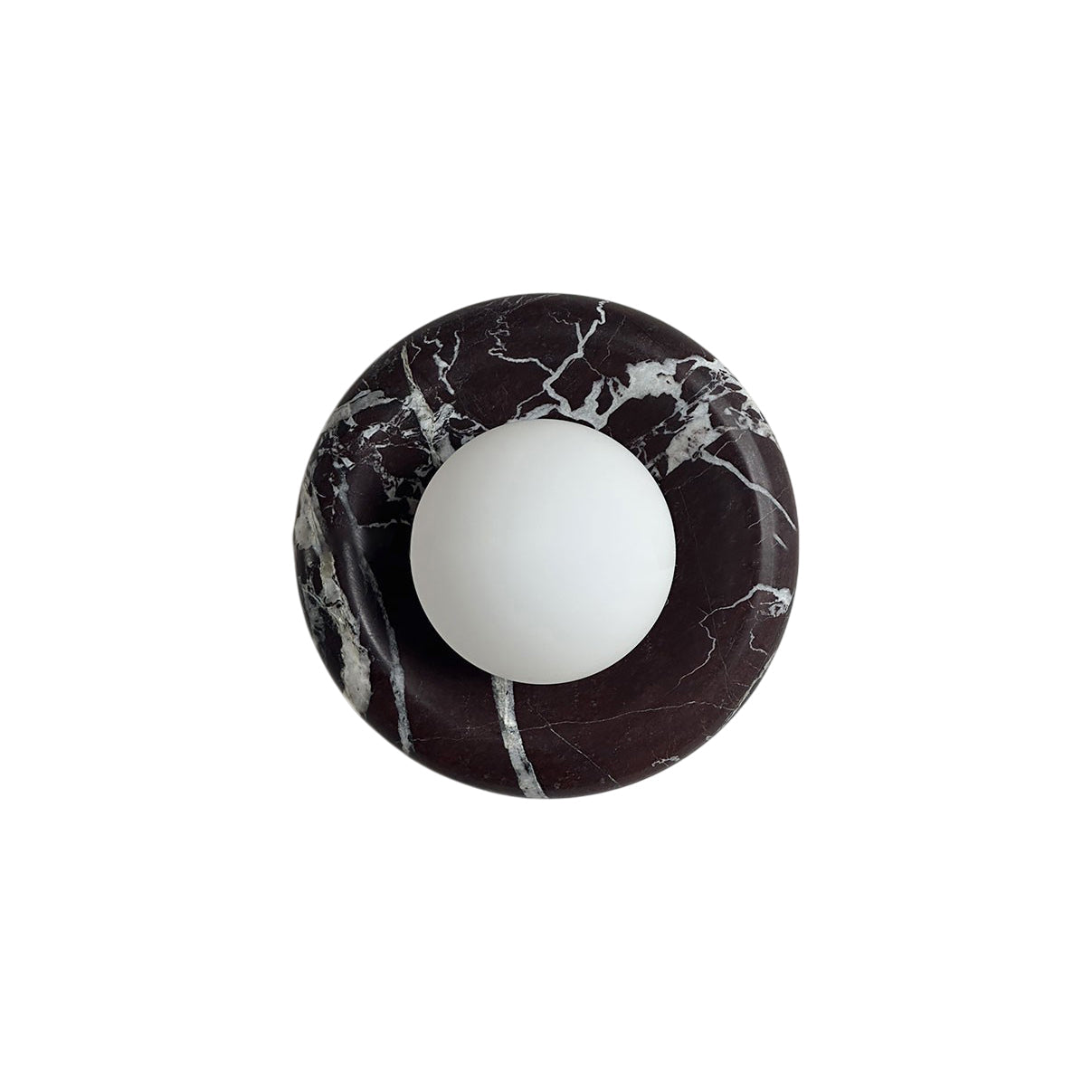 Uzorionis Nordic Art Deep Purple Red Glass Marble Sconce Wall Lamp - Letslighting
