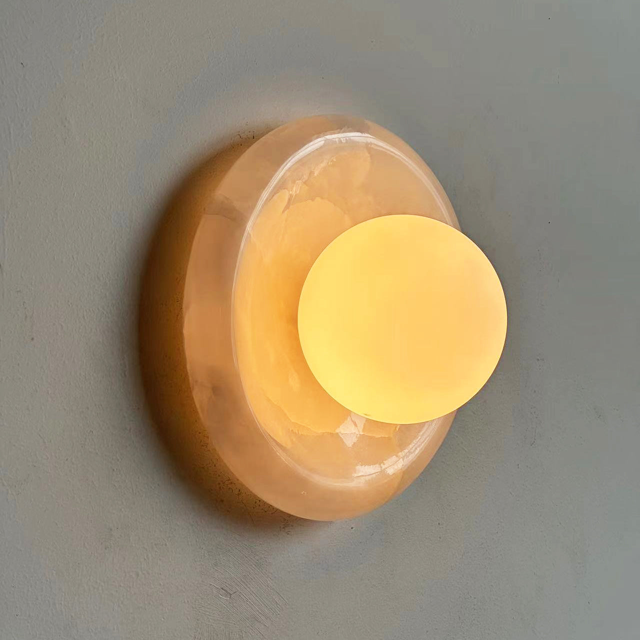 Aursilos Premium Nordic Art White Jade Glass Sconce Wall Lamp - Letslighting