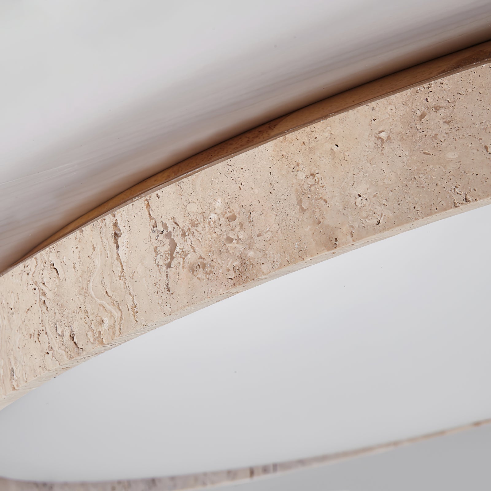 Kathy  Travertine Round Ceiling Light