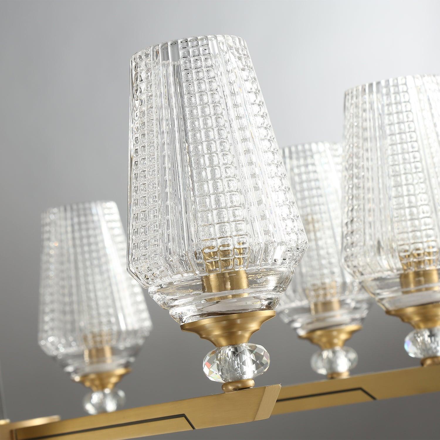 Astra Luxury Hexa Brass Chandelier - Letslighting