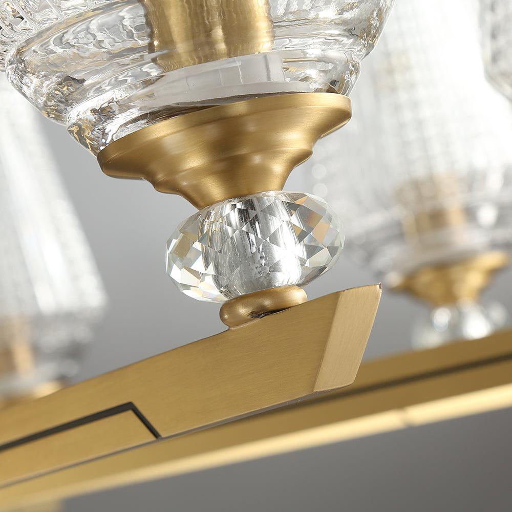 Astra Luxury Hexa Brass Chandelier - Letslighting
