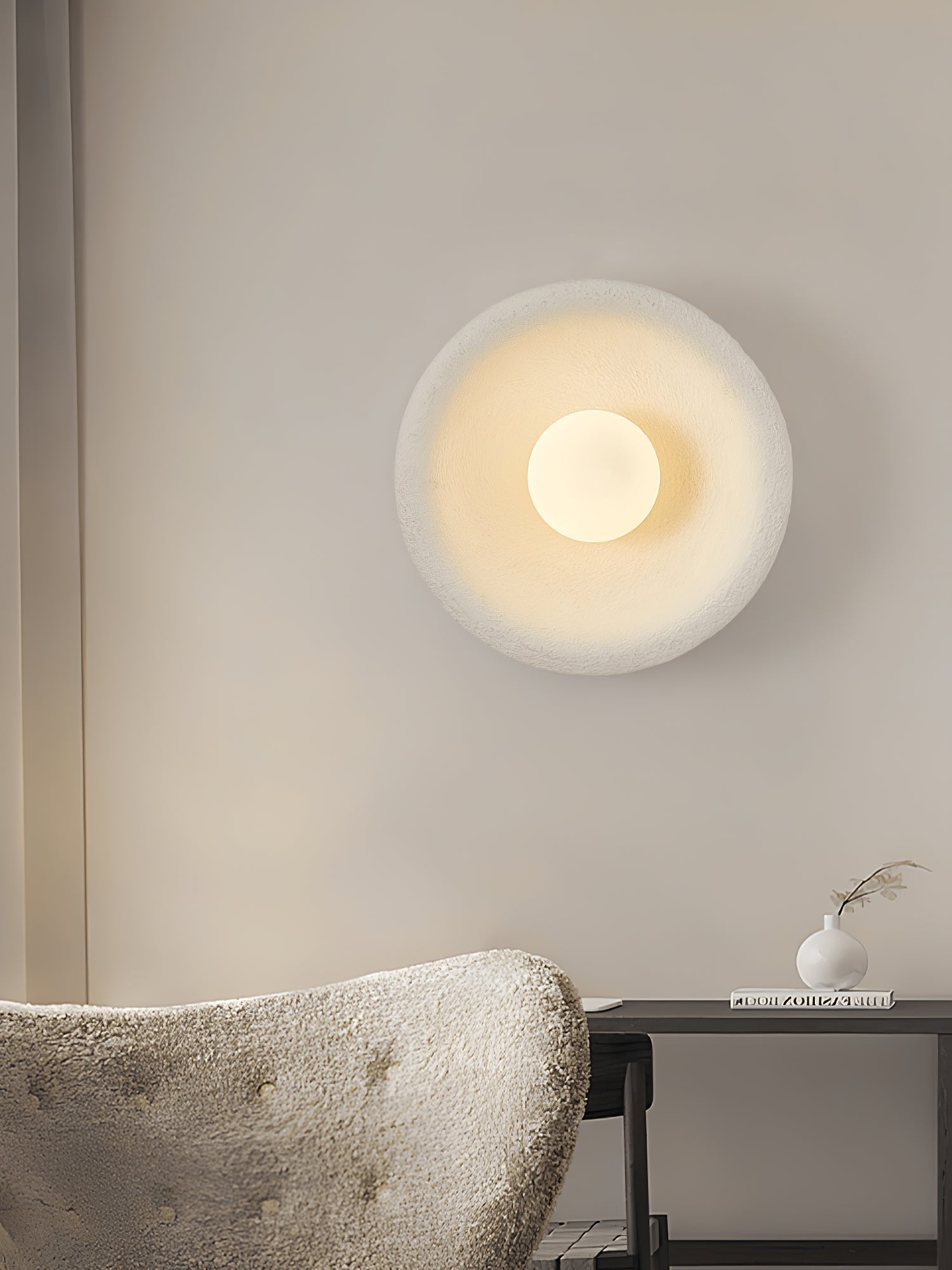 Evvinora Modern Minimalist Halo Glass Wall Light - Letslighting