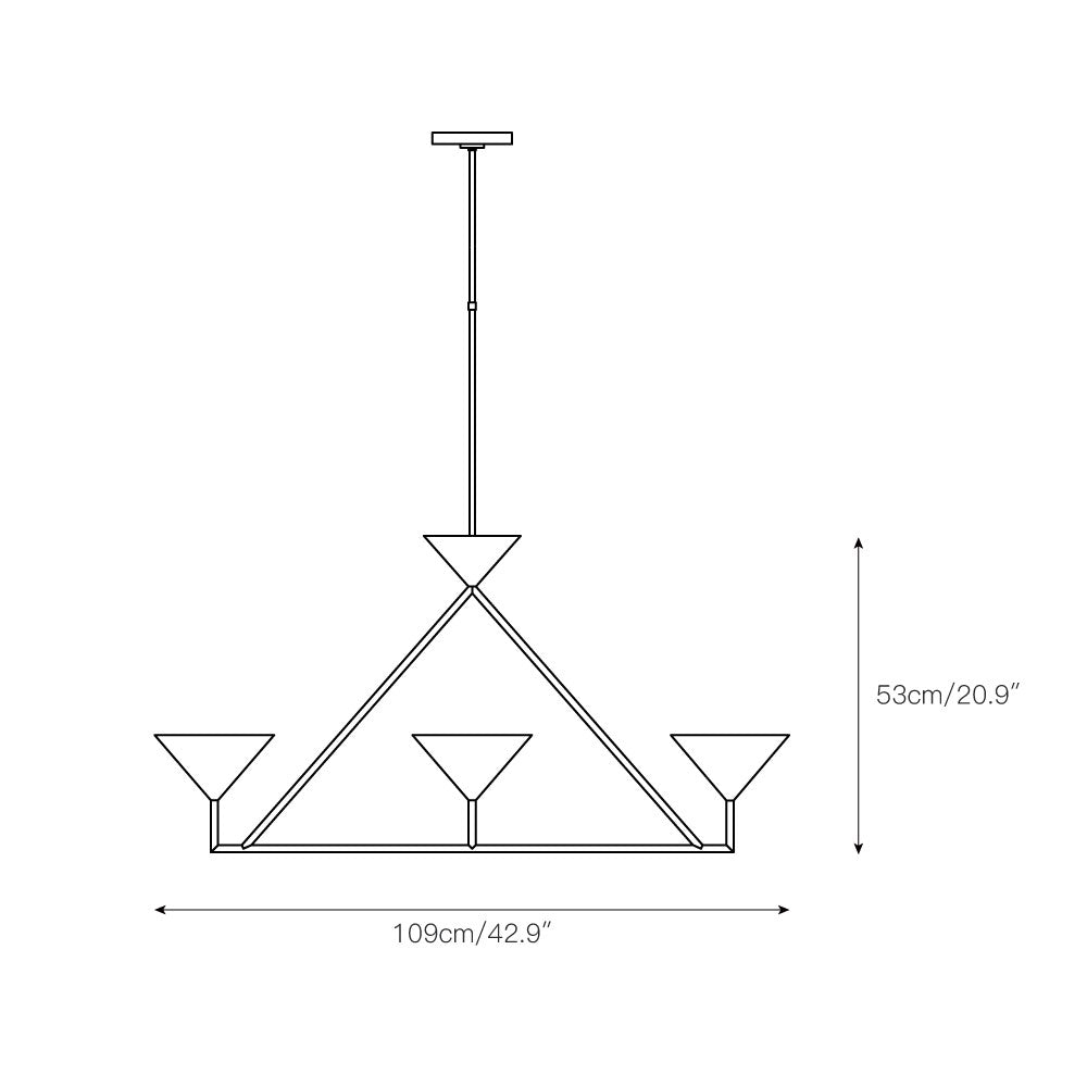 Ulveleth Modern Minimalist Linear Chandelier - Letslighting